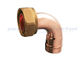 Alimentación del extremo del cobre de los adaptadores hilo cilindro derecho/curva 8x3/4 métrico” para la CA