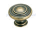 Manijas y botones de bronce romanos, botones del gabinete de la aleación del cinc de puerta del armario de la cocina